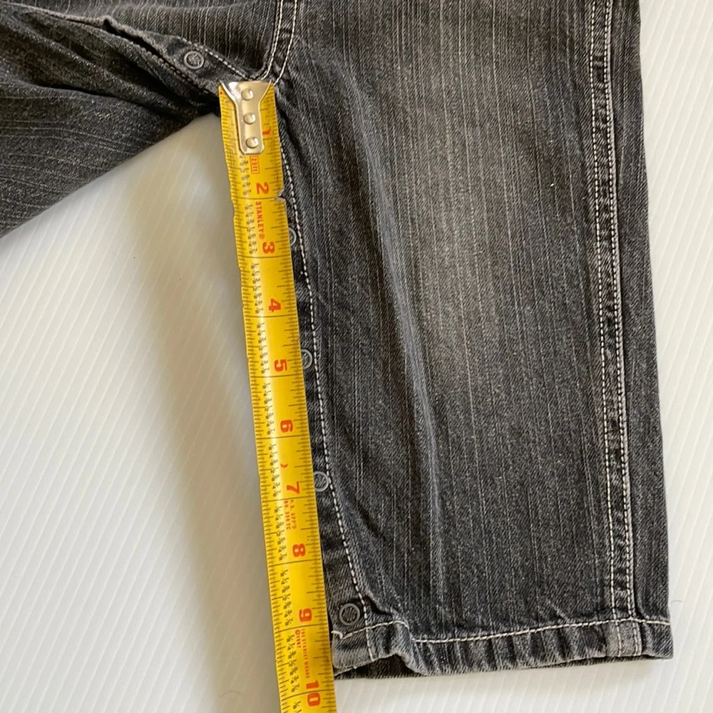 Gymboree faded black denim bib overalls.  Size 18-24 months